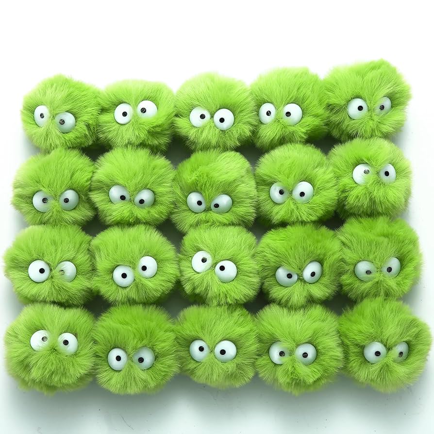Amazon.com: Miupoo Pom Poms with Eyes for Crafts,Halloween